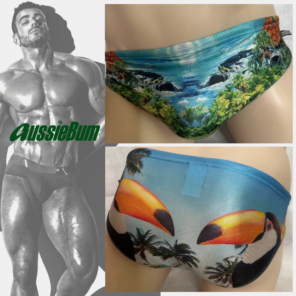 Aussiebum Swimsuit Small Gently worn Nylon/spandex no fabric tag